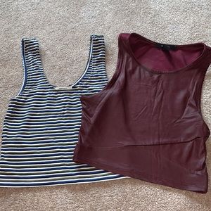 forever 21 set of 2 crop tops